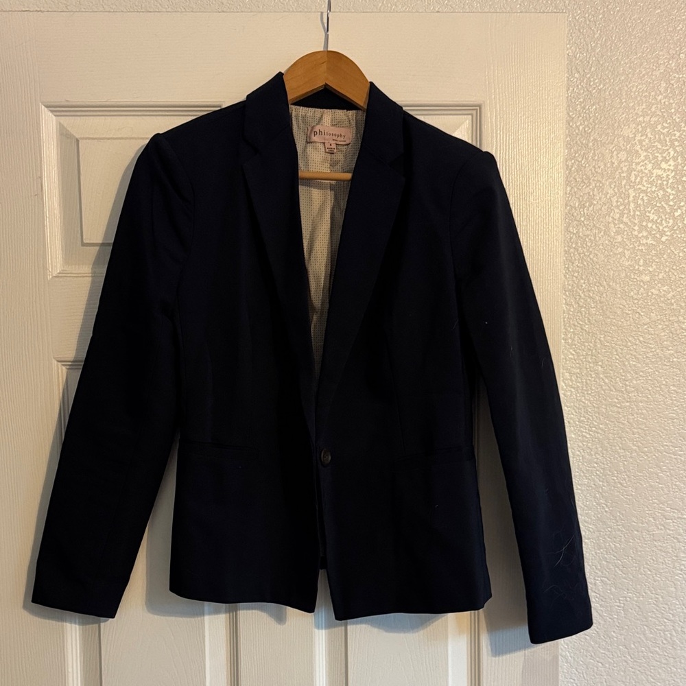 Navy Blue Blazer Jacket